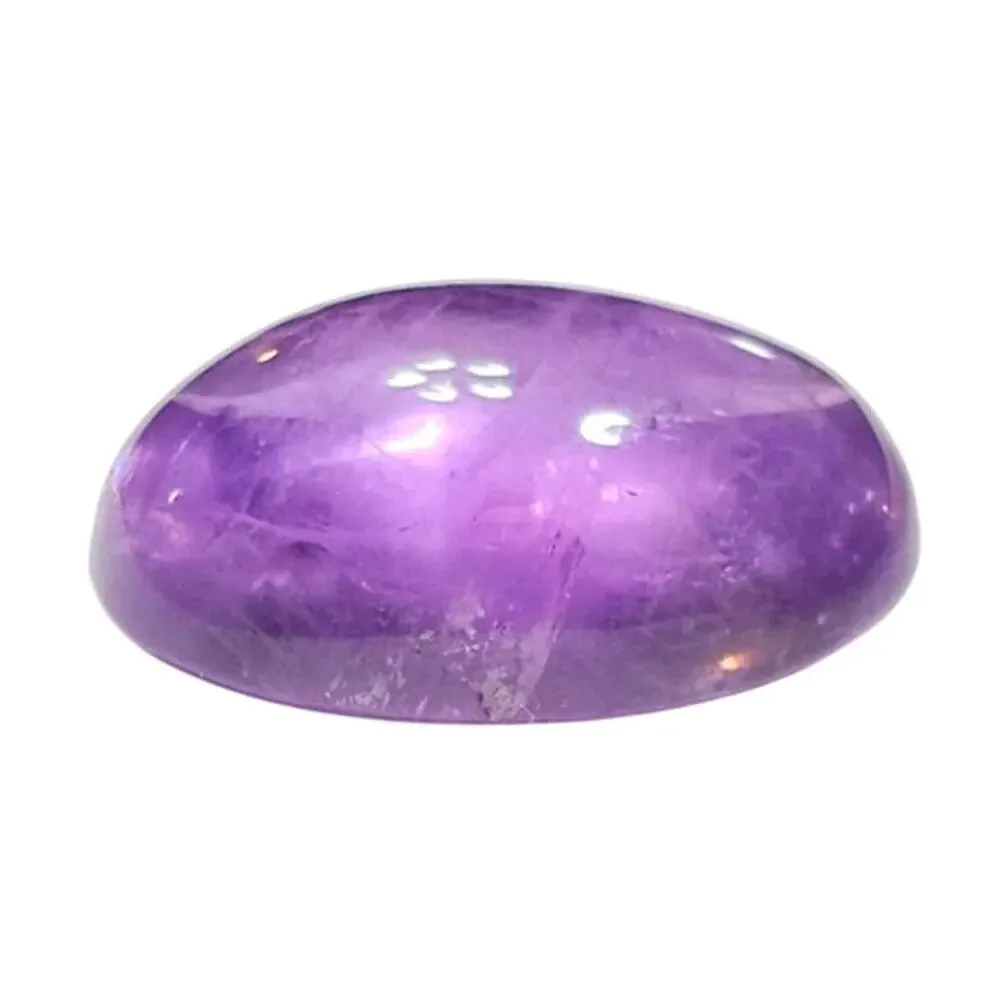 Natural Purple Amethyst Oval Cabochon 22.15 CT Translucent Loose Gemstone